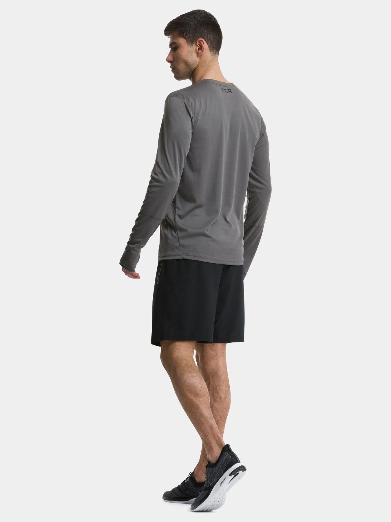 Men's Element Long Sleeve Running Crew Top sold by TCA product image thumbnail 3