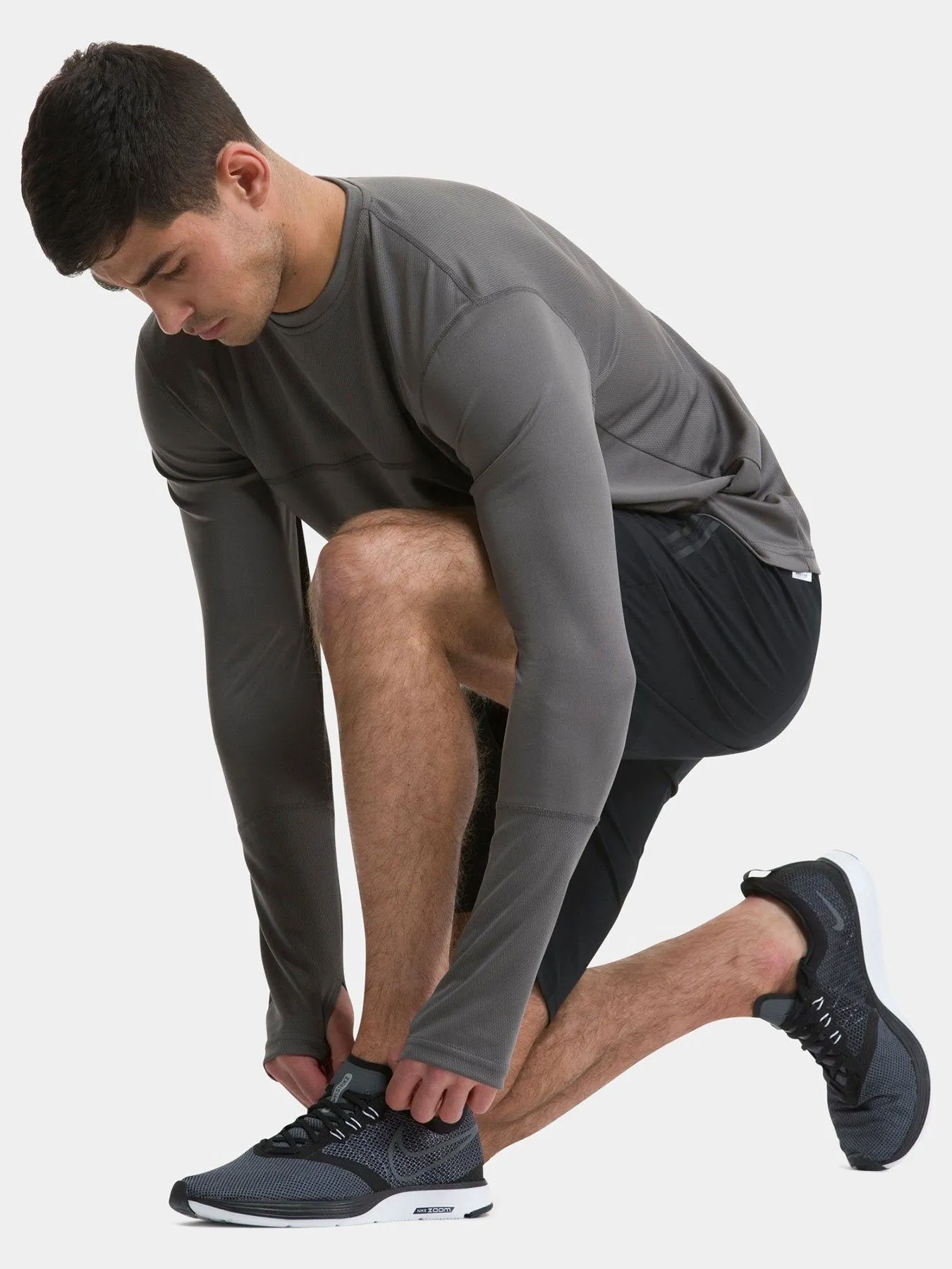 Men's Element Long Sleeve Running Crew Top sold by TCA product image thumbnail 4