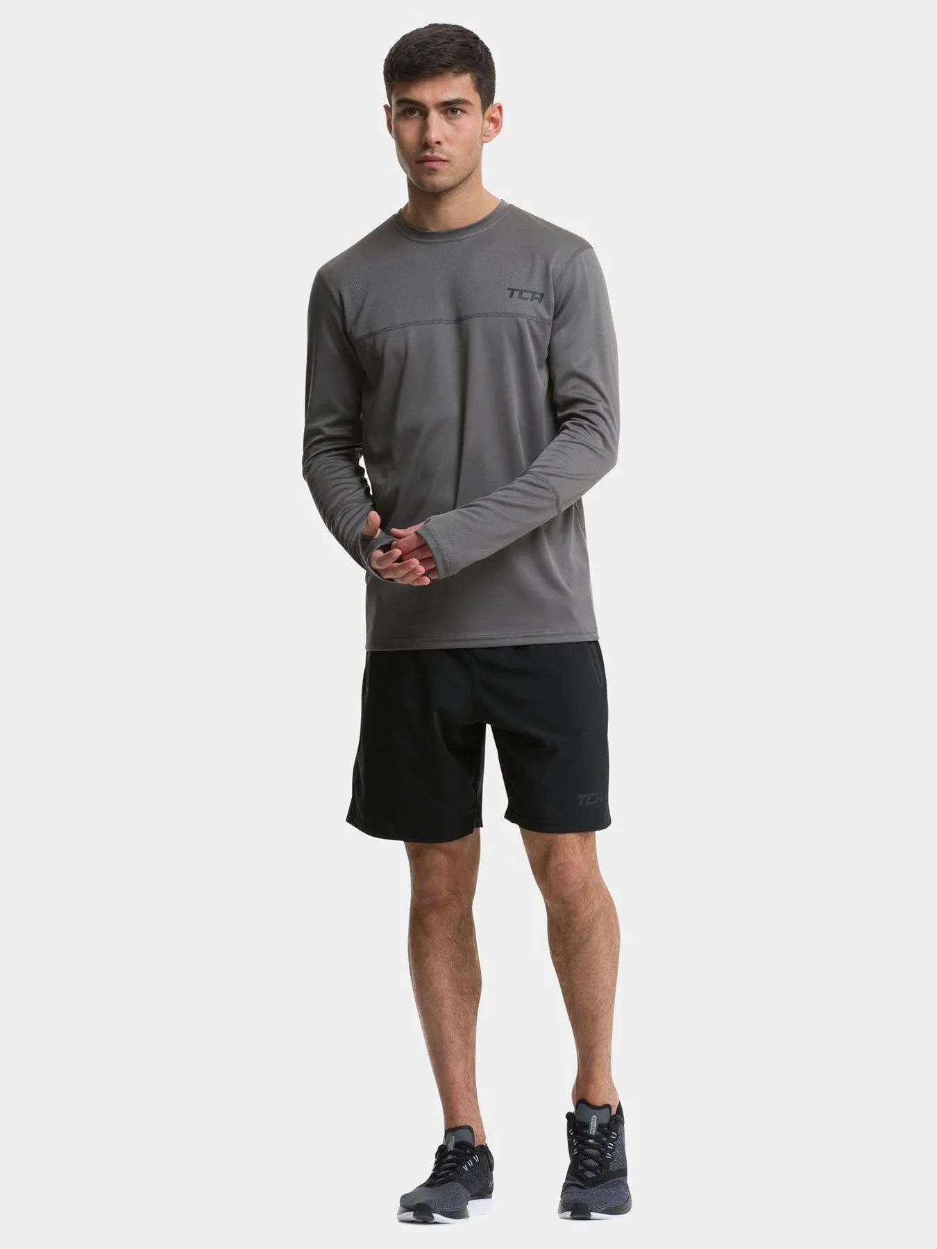 Men's Element Long Sleeve Running Crew Top sold by TCA