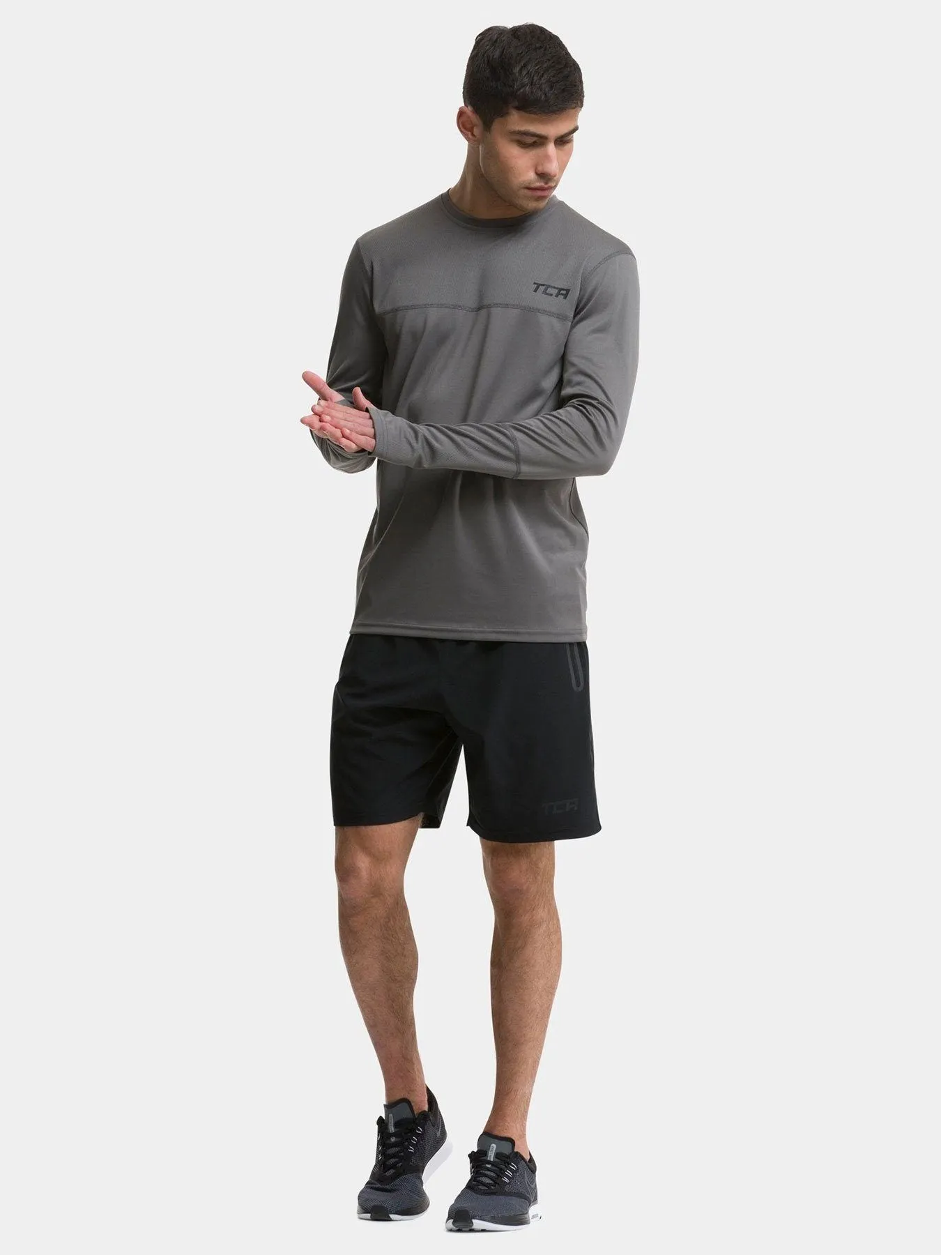 Men's Element Long Sleeve Running Crew Top sold by TCA product image thumbnail 2