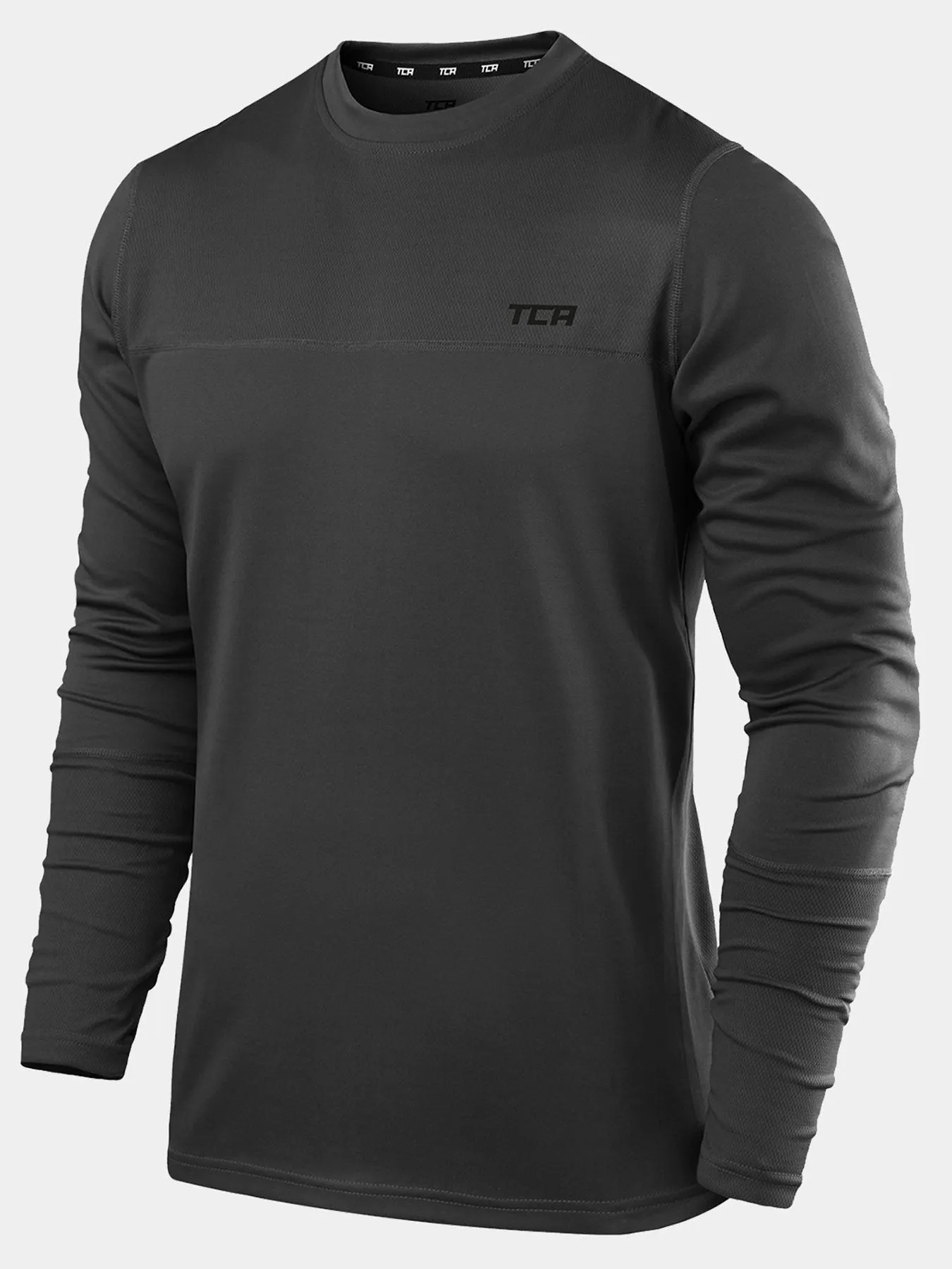 Men's Element Long Sleeve Running Crew Top sold by TCA product image thumbnail 5