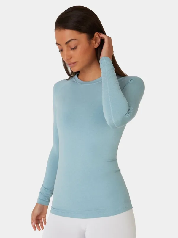 SuperThermal Long Sleeve Compression Base Layer Crew Neck Top for Women With Brushed Inner Fabric sold by TCA