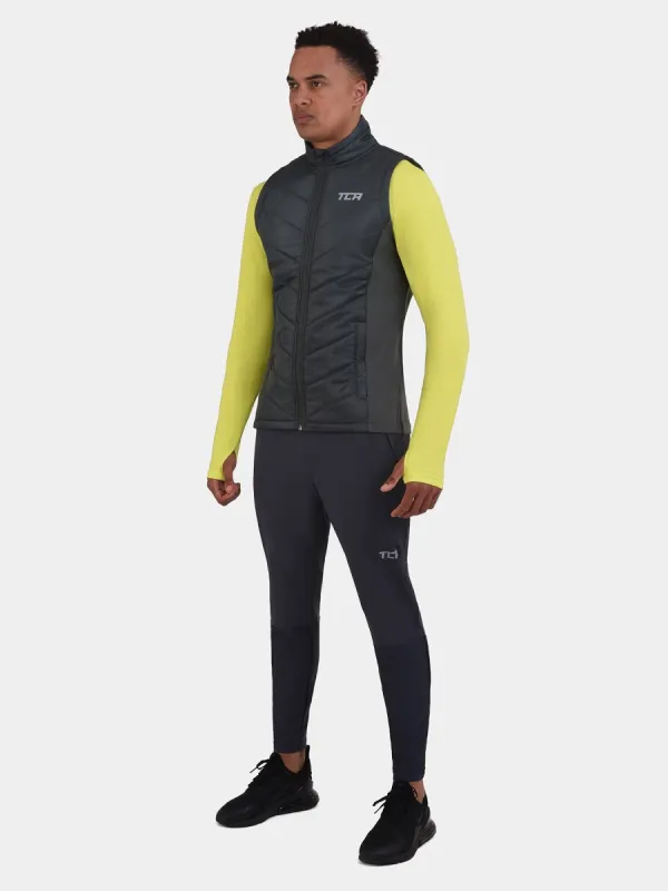 Excel Padded Running Gilet For Men With Zip Pockets & Reflective Strips sold by TCA