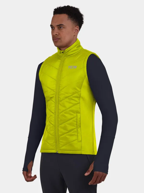 Excel Padded Running Gilet For Men With Zip Pockets & Reflective Strips sold by TCA