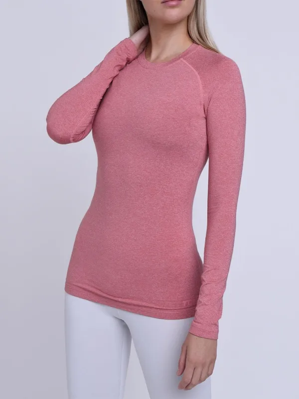 SuperThermal Long Sleeve Compression Base Layer Crew Neck Top for Women With Brushed Inner Fabric sold by TCA