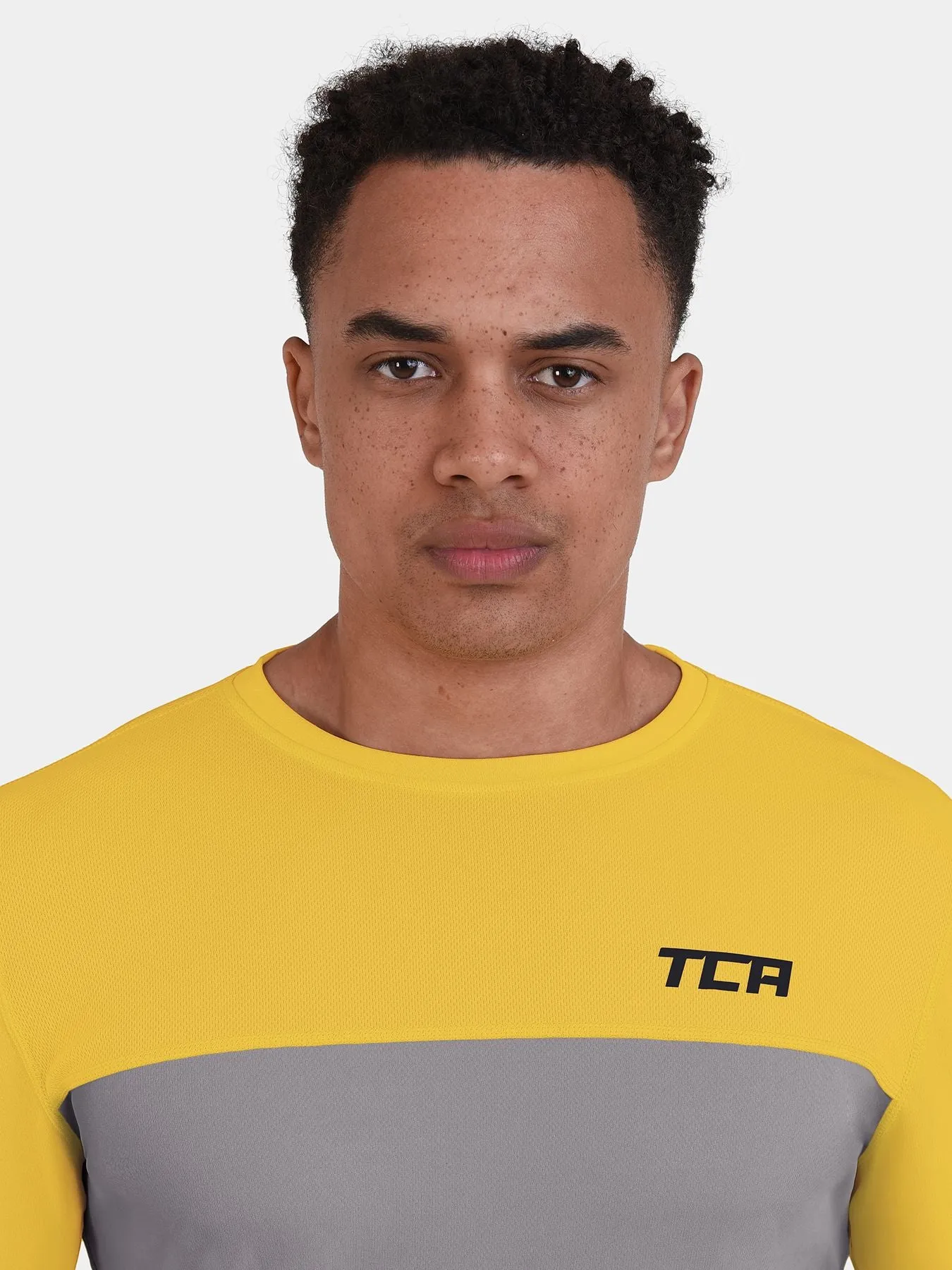 Men's Element Long Sleeve Running Crew Top sold by TCA product image thumbnail 3