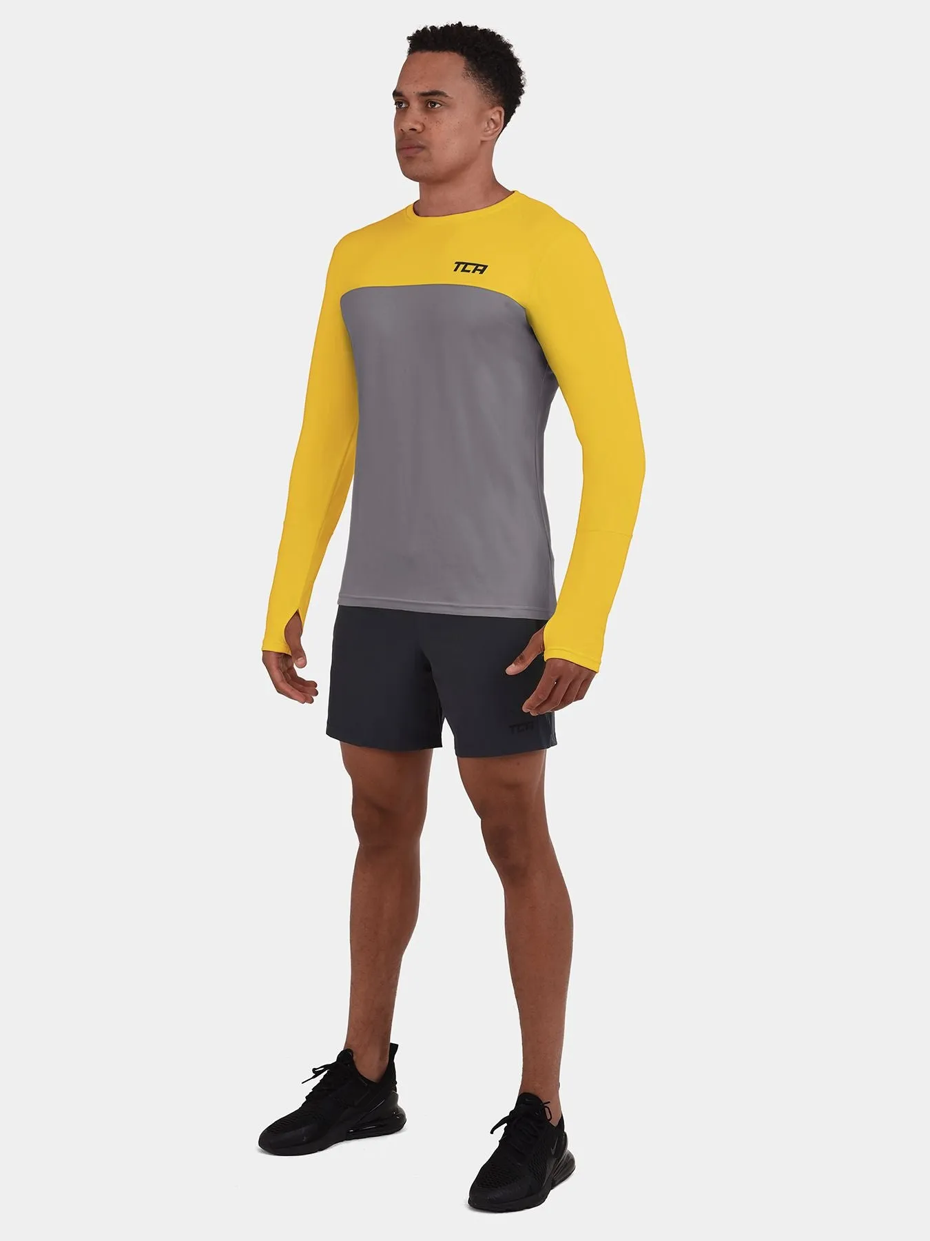 Men's Element Long Sleeve Running Crew Top sold by TCA product image thumbnail 5