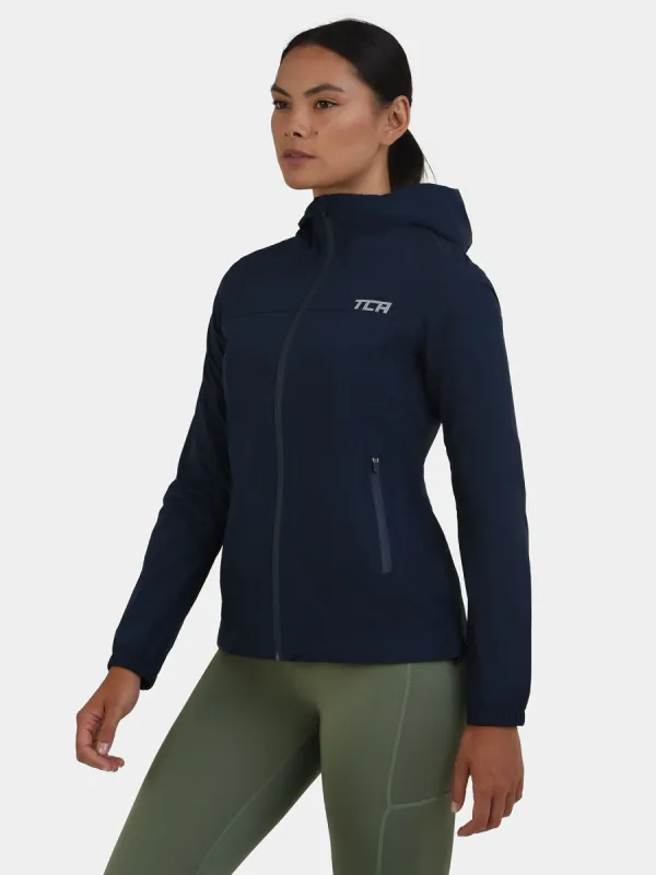 AirLite 2.0 Hooded Waterproof Rain Jacket For Women With Side & Internal Zip Pockets & Reflective Strips sold by TCA