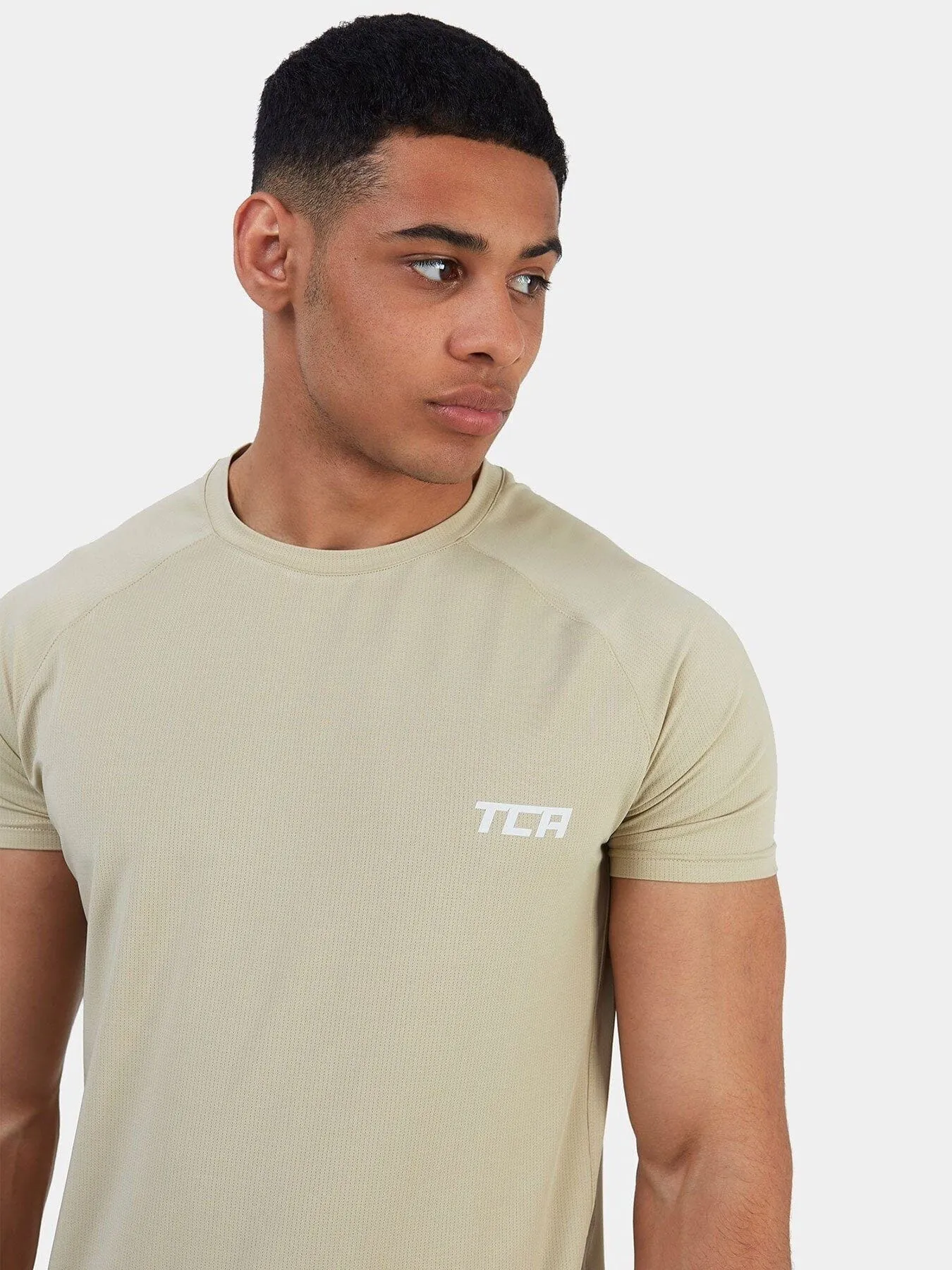 Stamina Short Sleeve Crew Neck Running Top For Men With Back Zip Pocket sold by TCA product image thumbnail 5