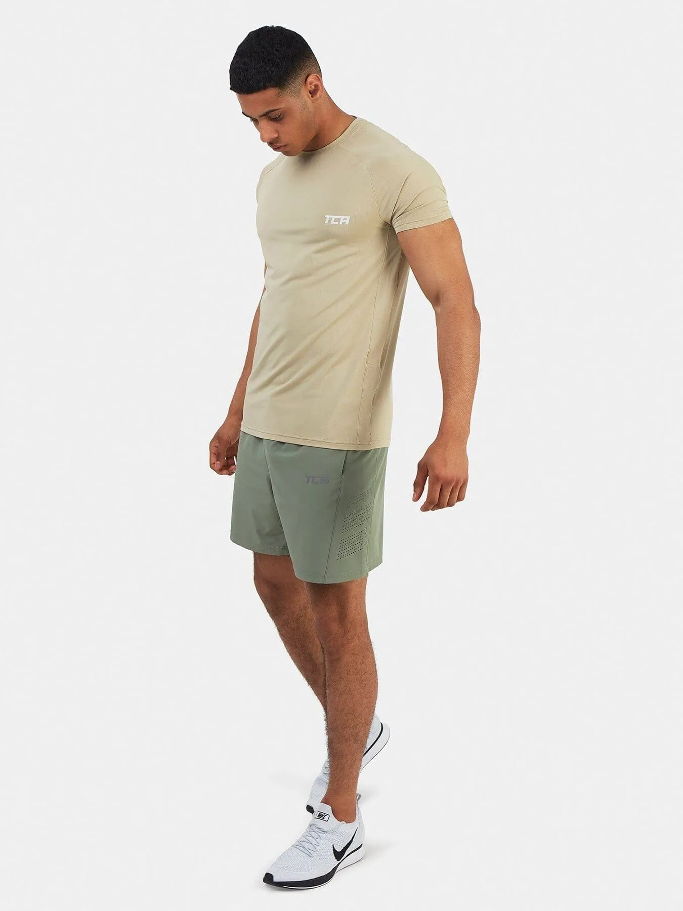 Stamina Short Sleeve Crew Neck Running Top For Men With Back Zip Pocket sold by TCA product image thumbnail 3