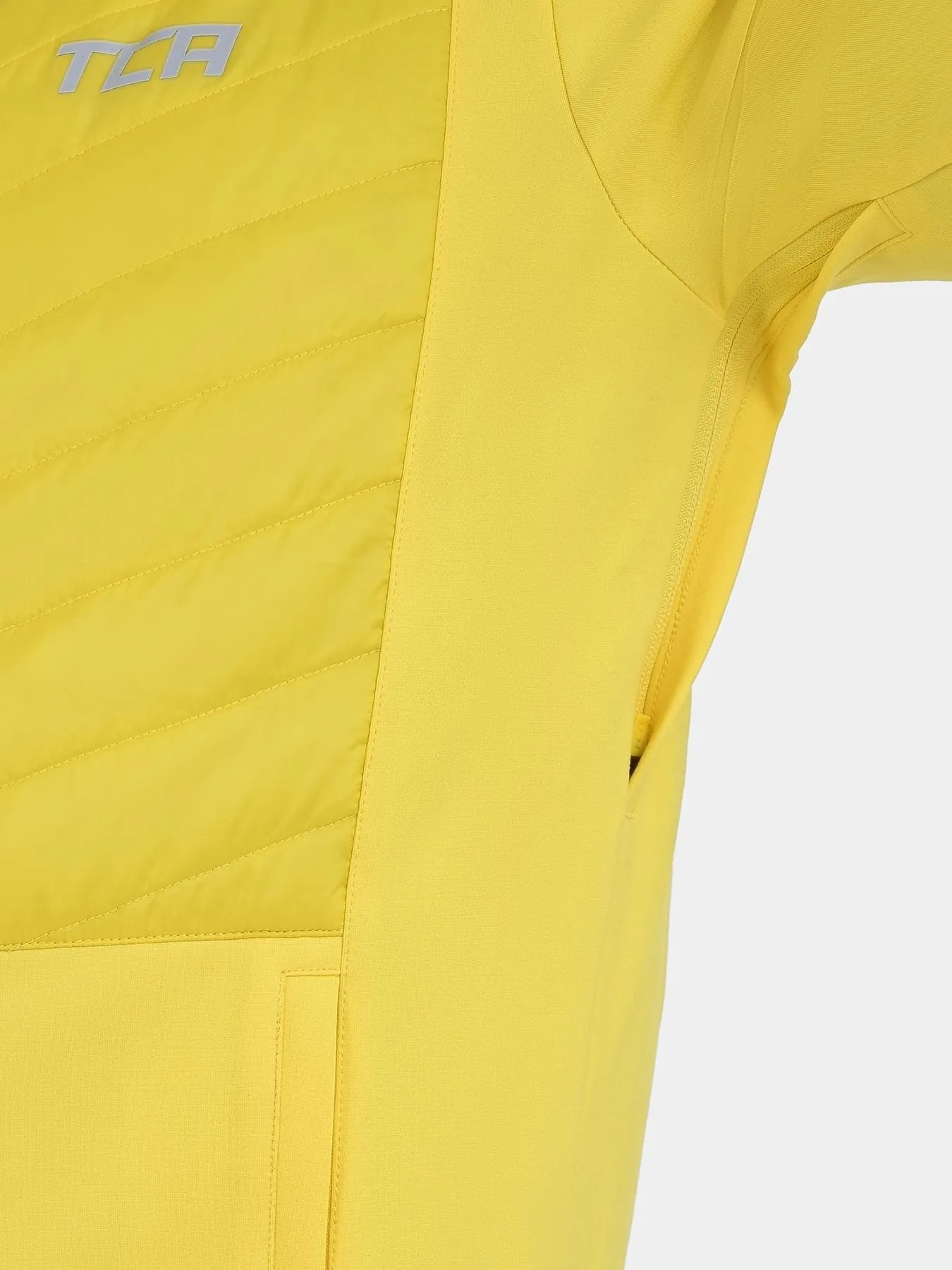 Excel Running Padded Packable Hooded Jacket For Men With Thumbholes, Underarm Ventilation Zips, Zip Pockets & Reflective Strips sold by TCA product image thumbnail 3