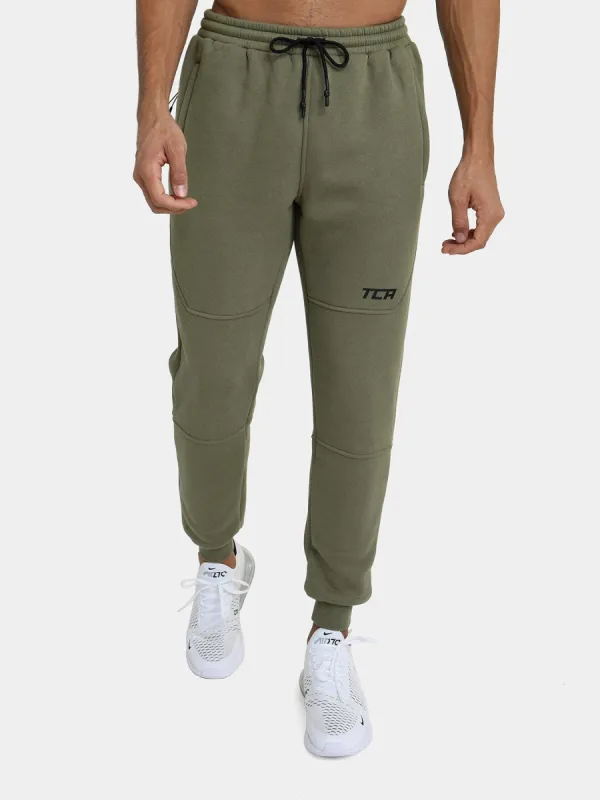 Utility Joggers Trackpant For Men With Side & Back Zip Pockets sold by TCA