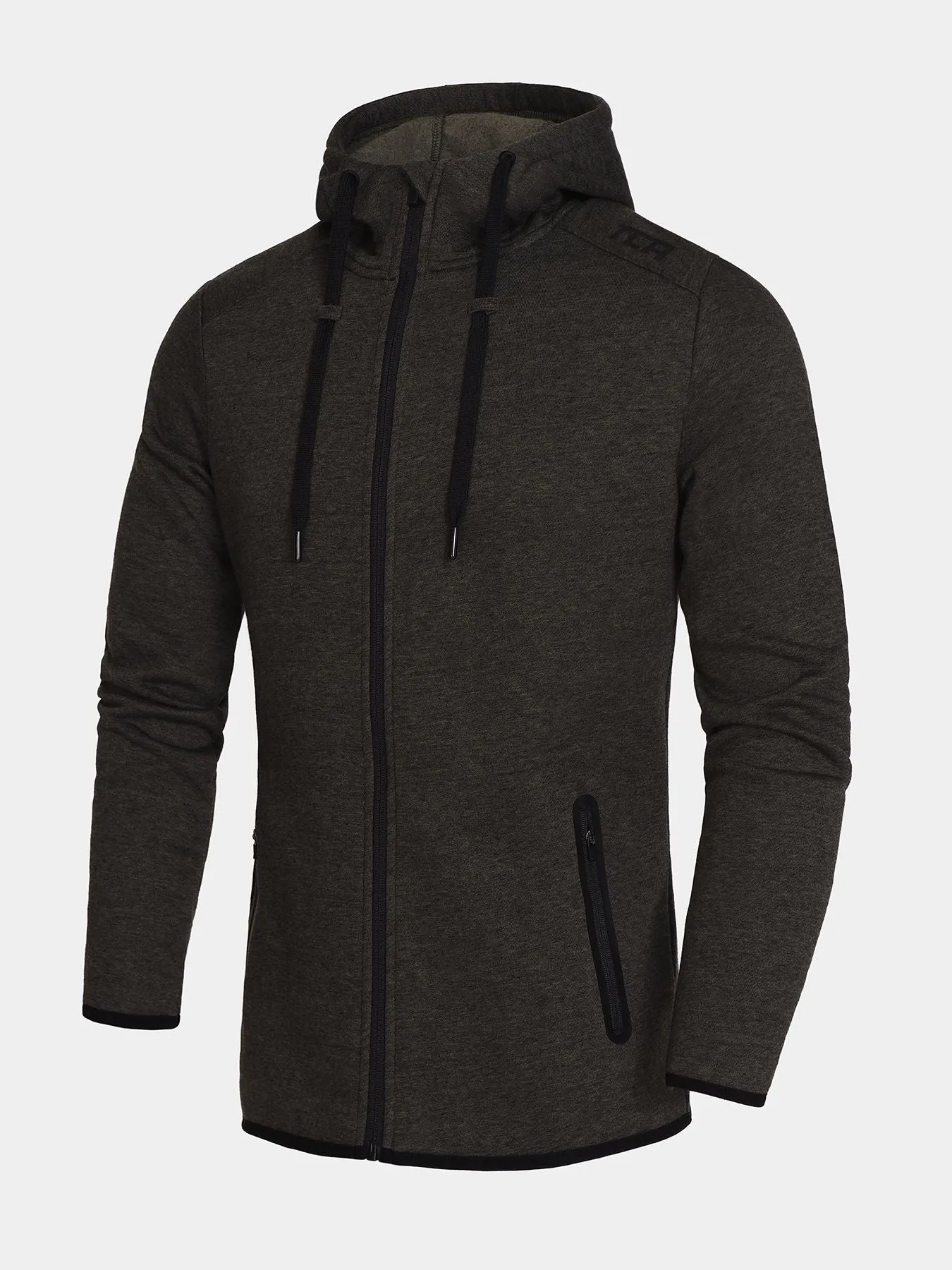 Revolution Tech Gym Running Hoodie For Men With Zip Pockets sold by TCA