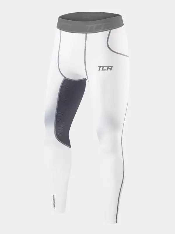 SuperThermal Compression Base Layer Tights For Men With Brushed Inner Fabric sold by TCA