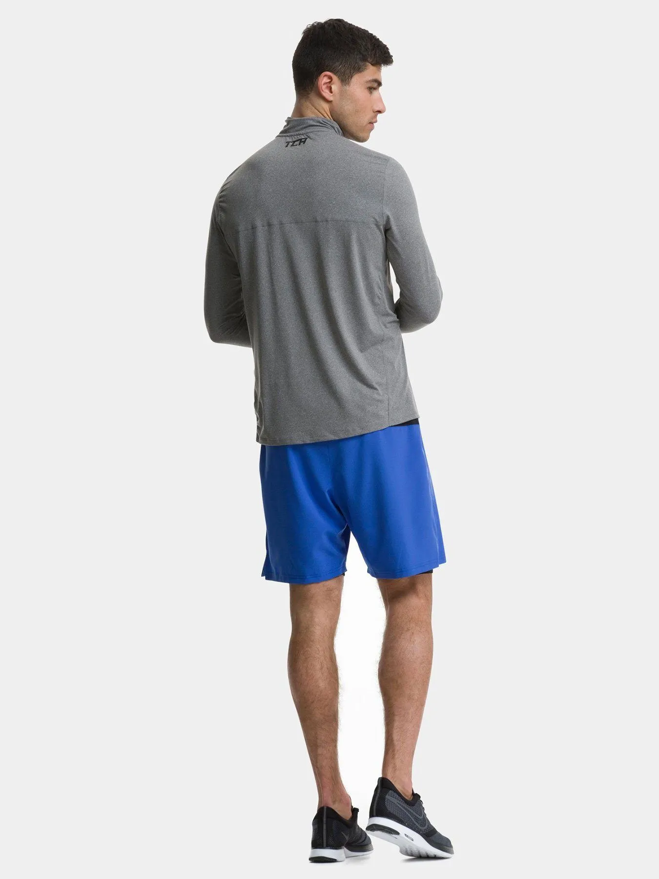 Fusion Half Zip Running Top For Men With Thumbholes & Chest Zip Pocket sold by TCA product image thumbnail 5