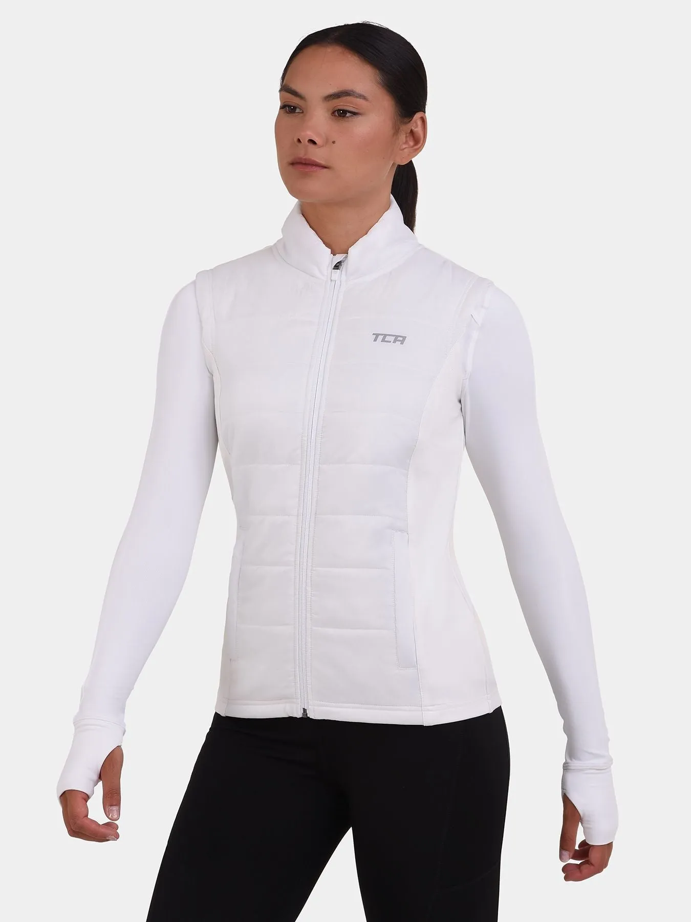 Excel Padded Running Gilet For Women With Zip Pockets & Reflective Strips sold by TCA