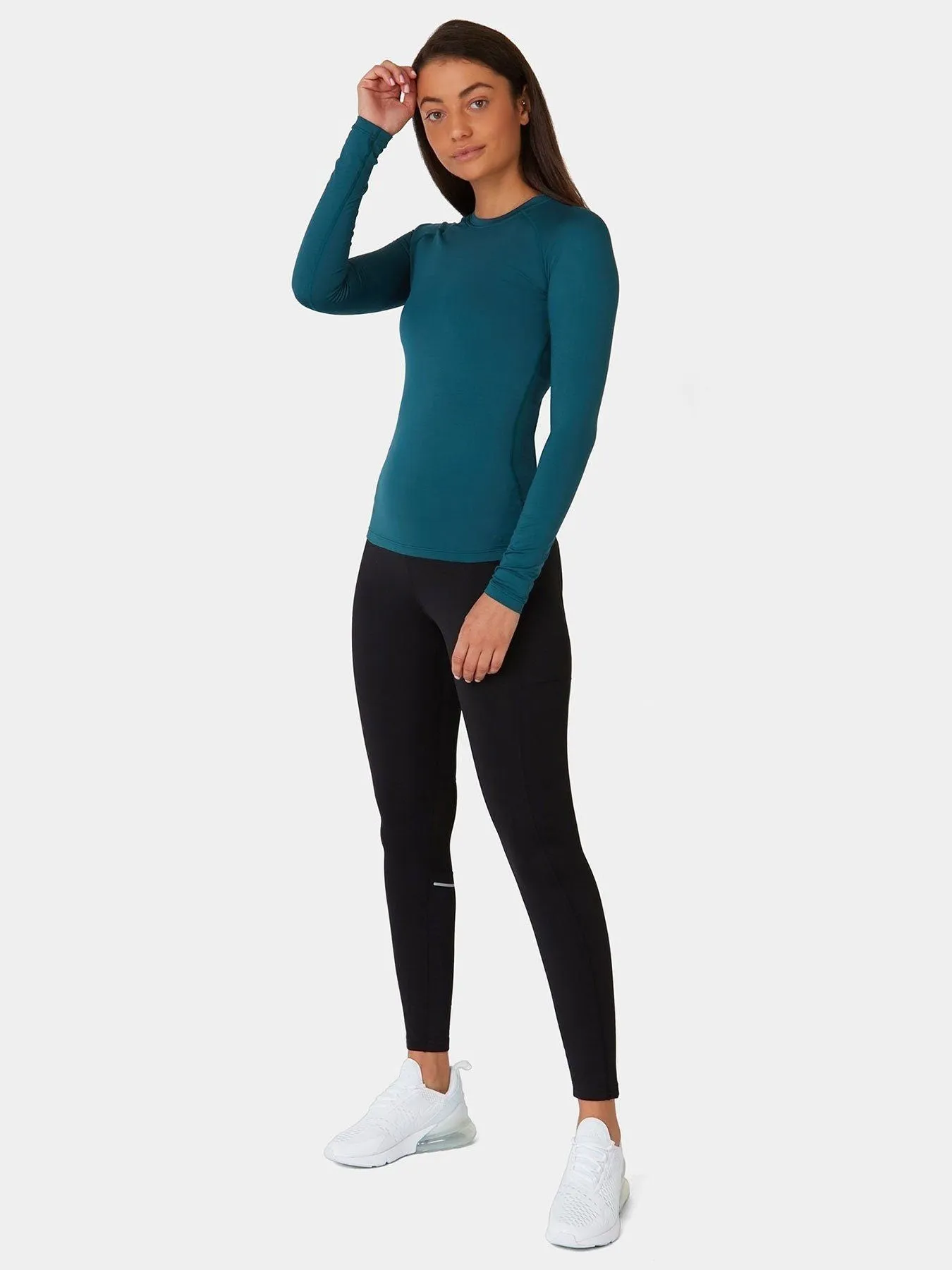 SuperThermal Long Sleeve Compression Base Layer Crew Neck Top for Women With Brushed Inner Fabric sold by TCA