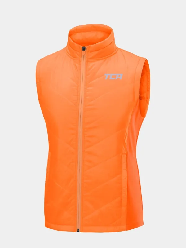 Excel Padded Running Gilet For Girls With Zip Pockets & Reflective Strips sold by TCA