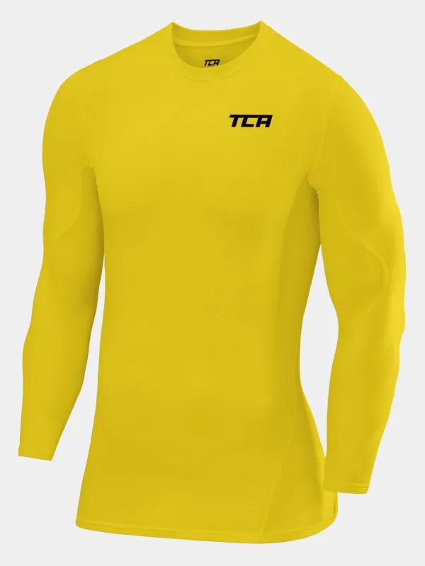 SuperThermal Compression Base Layer Long Sleeve Crew Neck For Men With Brushed Inner Fabric sold by TCA