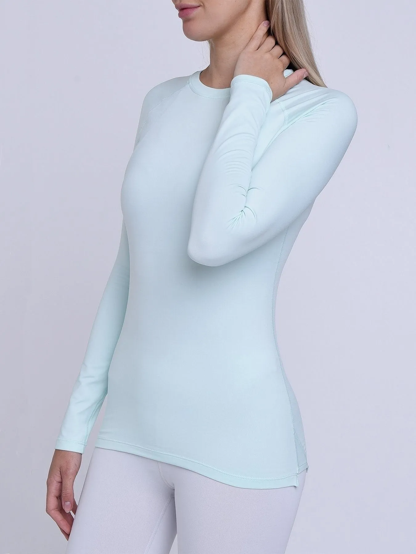 SuperThermal Long Sleeve Compression Base Layer Crew Neck Top for Women With Brushed Inner Fabric sold by TCA product image thumbnail 3