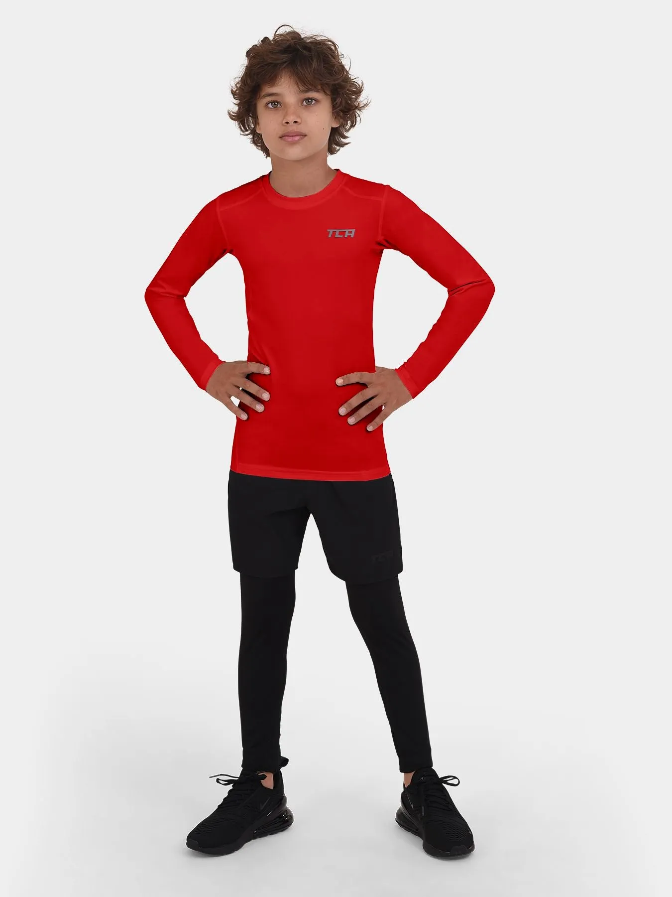 Hyperfusion Compression Base Layer Long Sleeve Crew Neck For Boys sold by TCA
