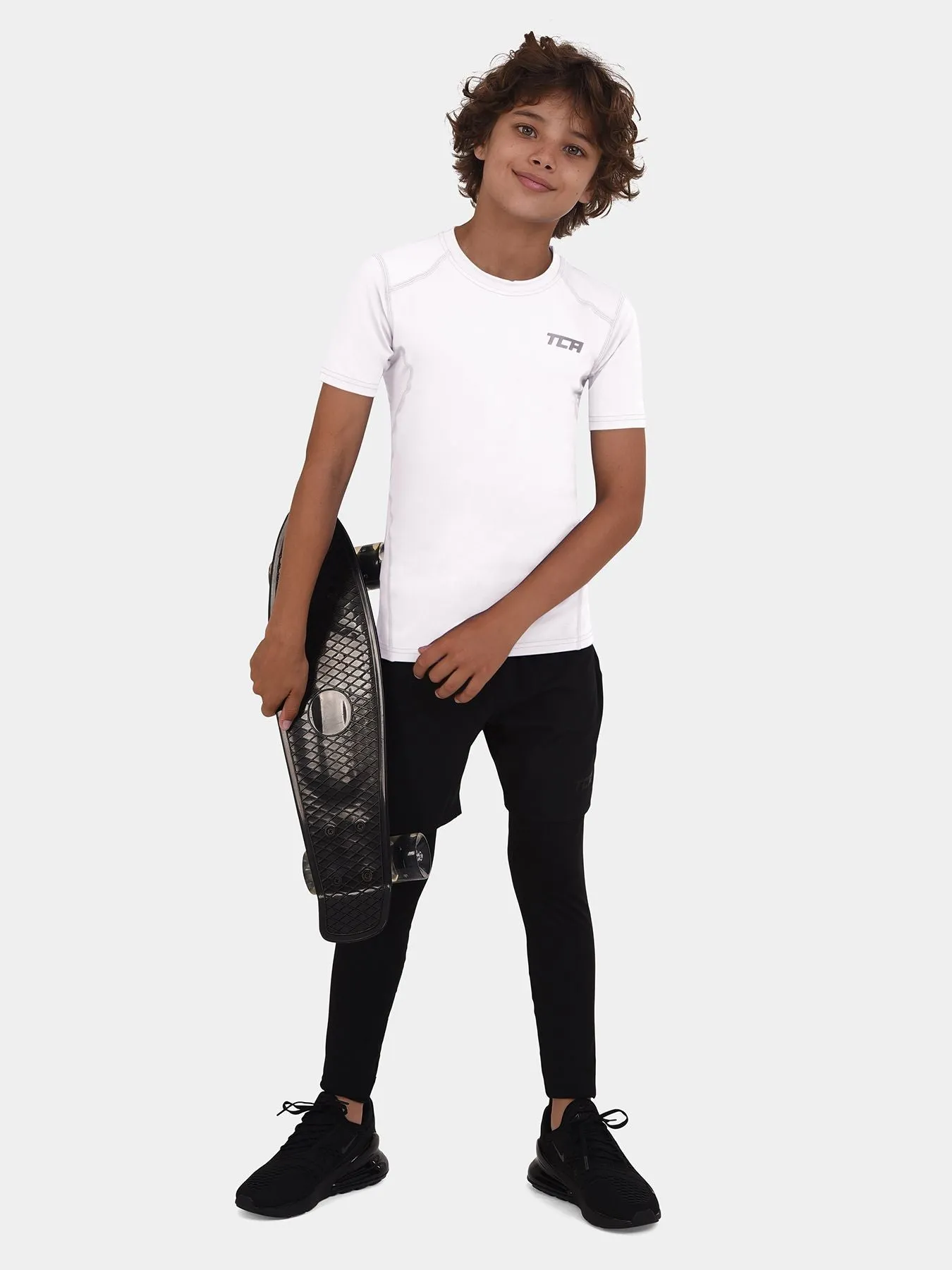 Hyperfusion Compression Base Layer Short Sleeve Crew Neck For Boys sold by TCA