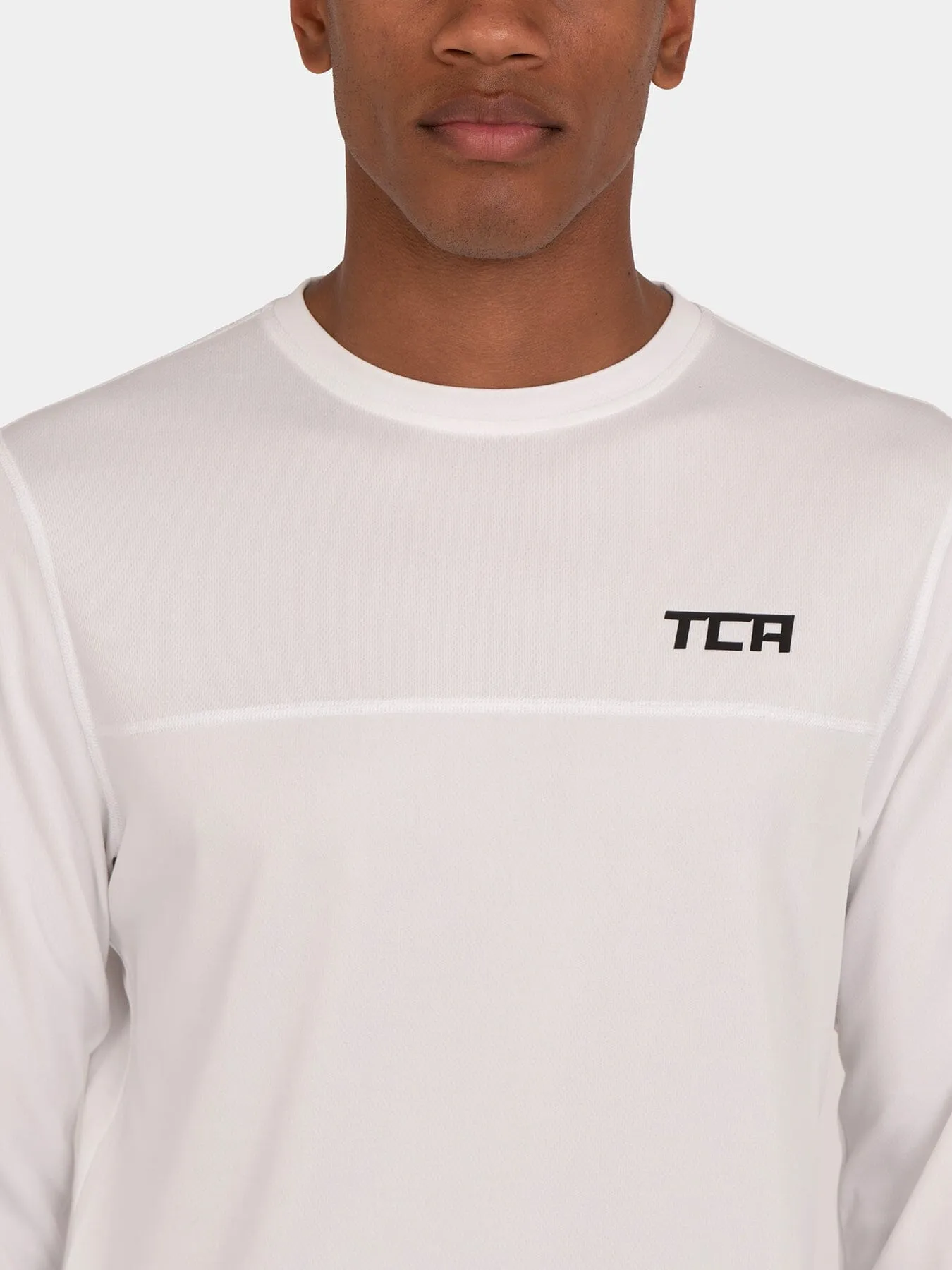 Stamina Long Sleeve Crew Neck Running Top For Men With Thumbholes sold by TCA product image thumbnail 3