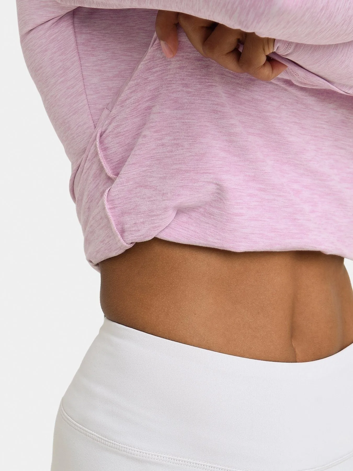 Bliss SuperThermal Long Sleeve Running Mock Neck Top For Women With Thumbholes & Brushed Inner Fabric sold by TCA product image thumbnail 5