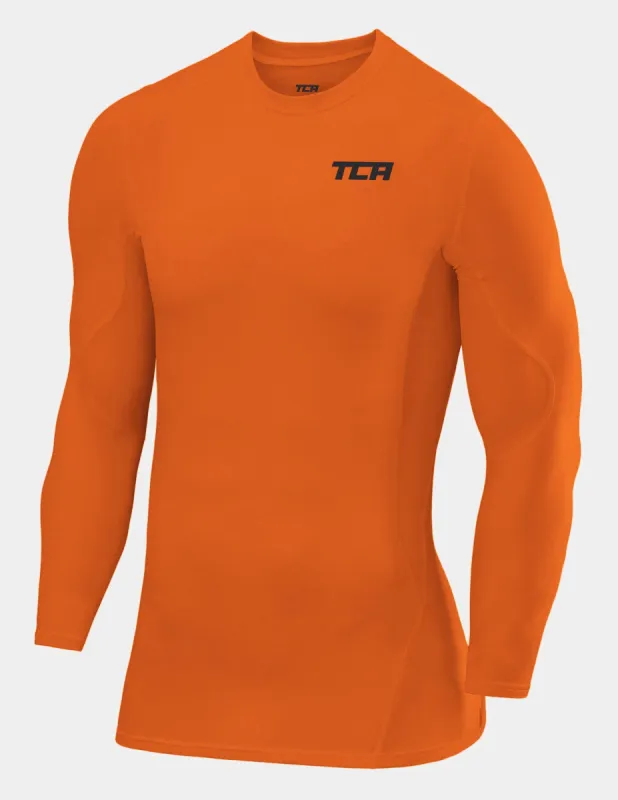 SuperThermal Compression Base Layer Long Sleeve Crew Neck For Men With Brushed Inner Fabric sold by TCA