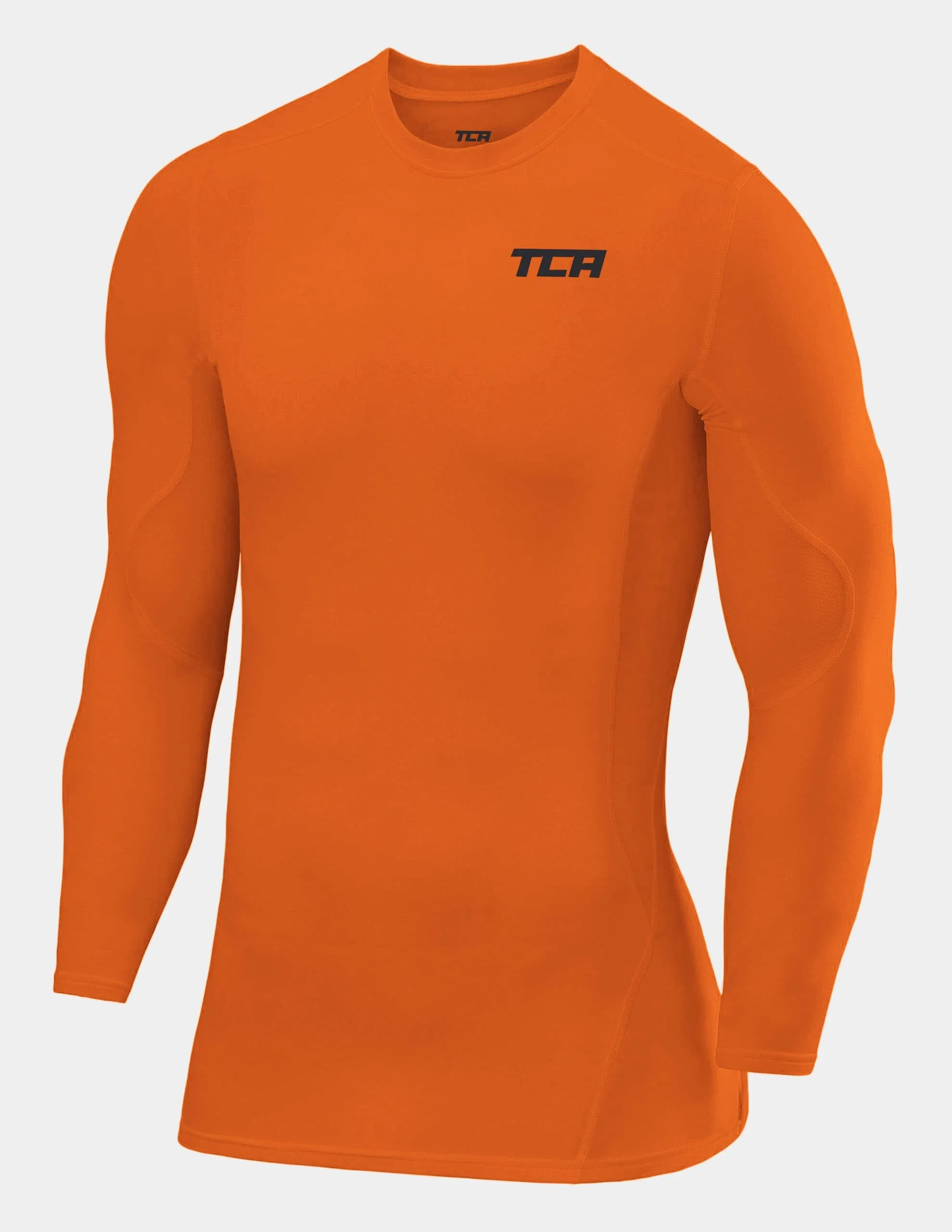 SuperThermal Compression Base Layer Long Sleeve Crew Neck For Men With Brushed Inner Fabric sold by TCA