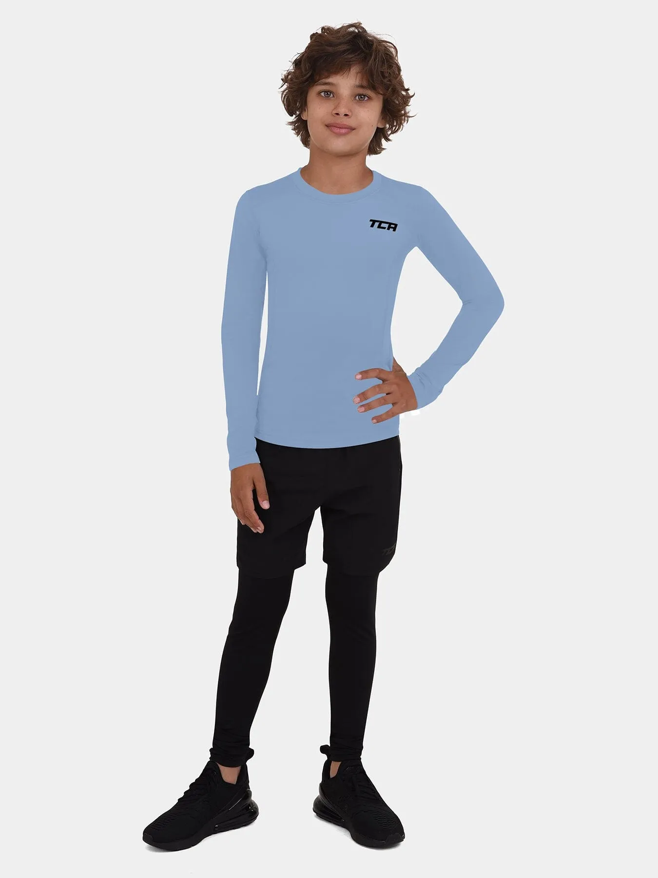 SuperThermal Compression Base Layer Long Sleeve Crew Neck For Boys With Brushed Inner Fabric sold by TCA product image thumbnail 5