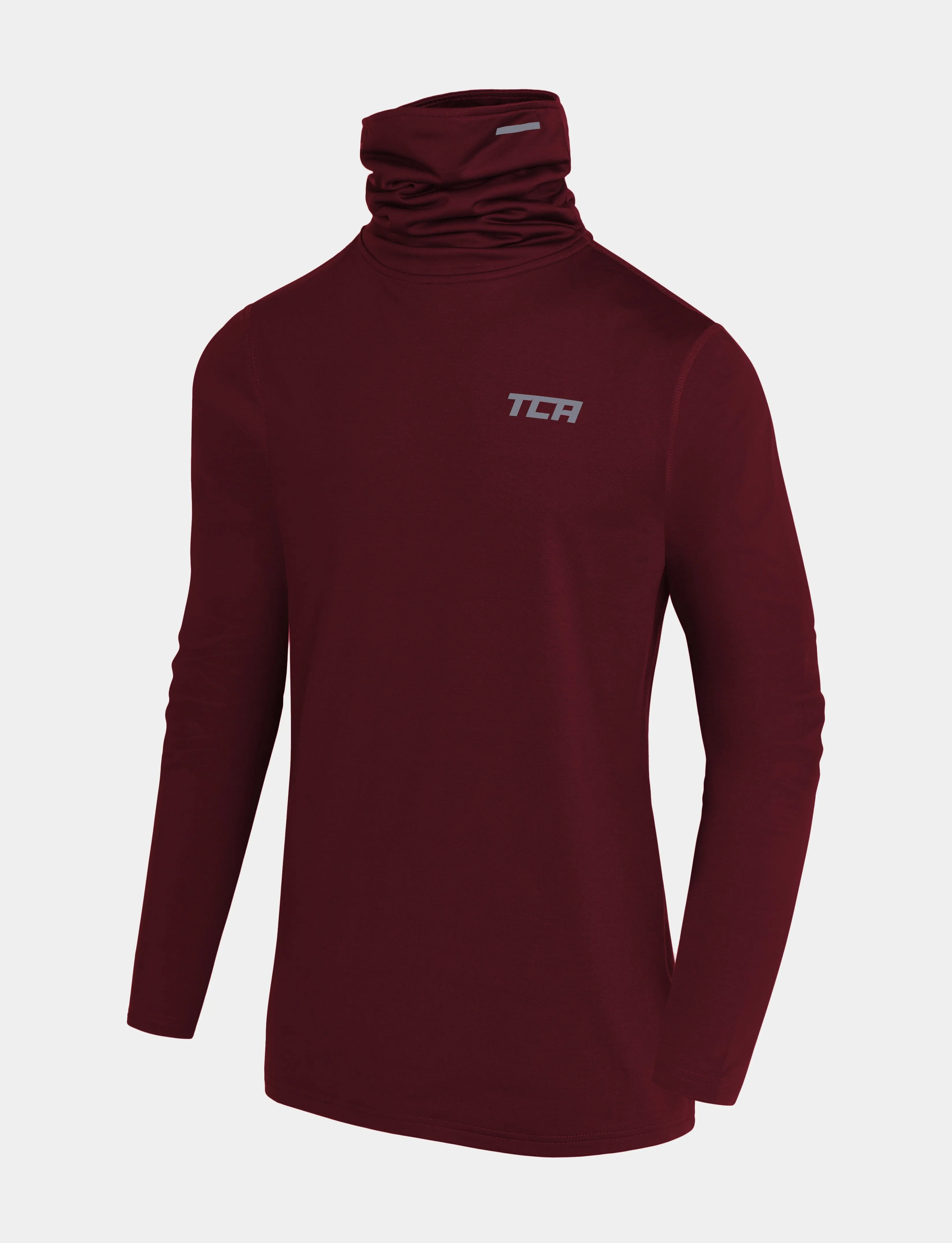 Warm-Up Long Sleeve Funnel Neck Top For Boys With Thumbholes & Reflective Strips sold by TCA product image thumbnail 4