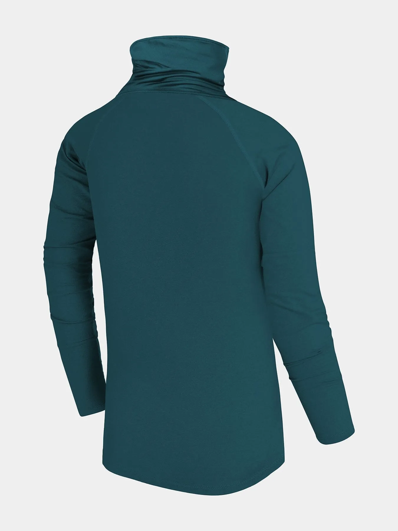 Warm-Up Thermal Long Sleeve Funnel Neck Top For Girls With Brushed Inner Fabric, Thumbholes & Reflective Strips sold by TCA product image thumbnail 4