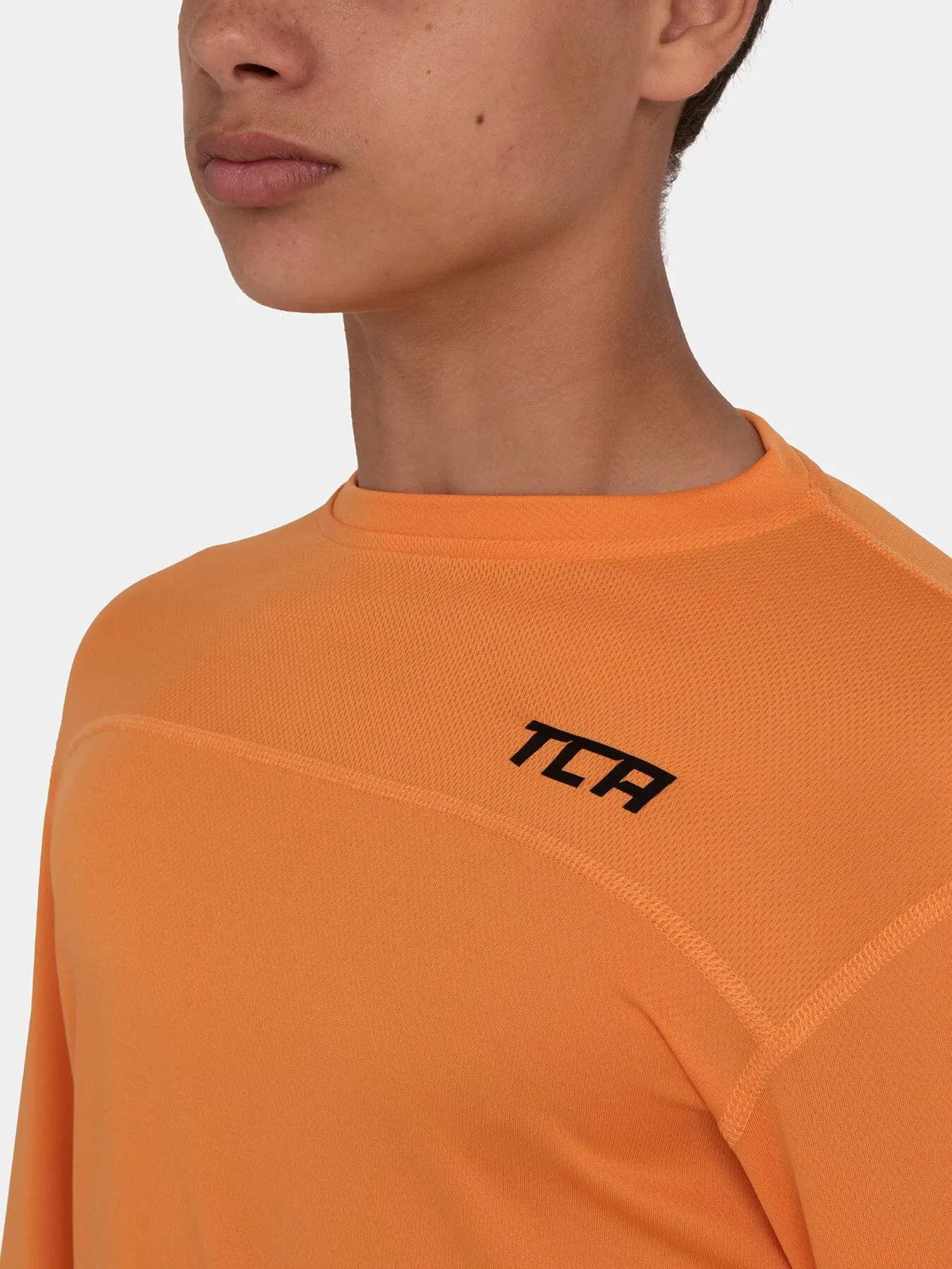 Stamina Long Sleeve Crew Neck Running Top For Boys With Thumbholes sold by TCA product image thumbnail 3