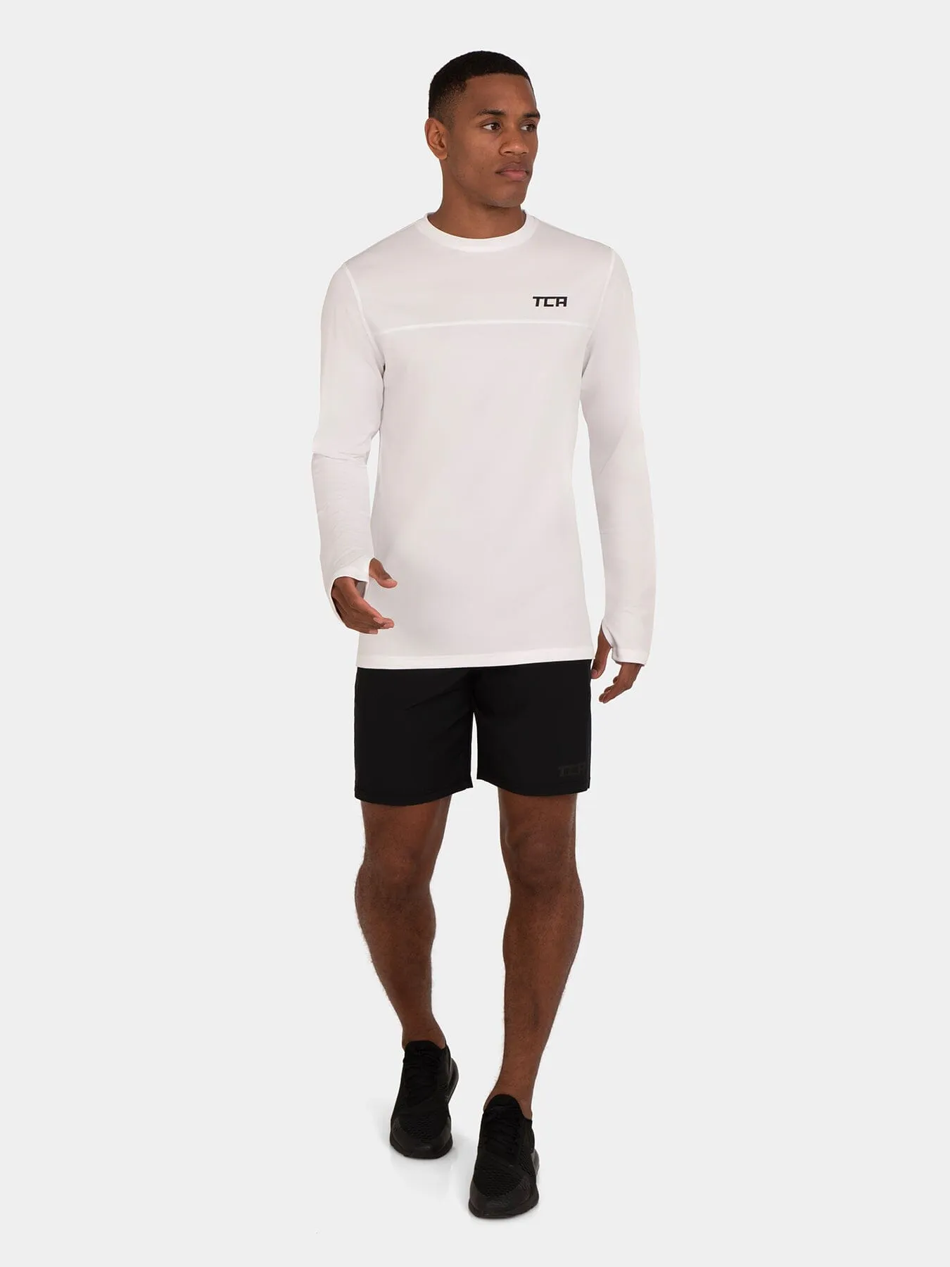 Men's Element Long Sleeve Running Crew Top sold by TCA