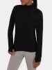 Fusion Half Zip Running Top For Girls With Thumbholes & Back Zip Pocket sold by TCA