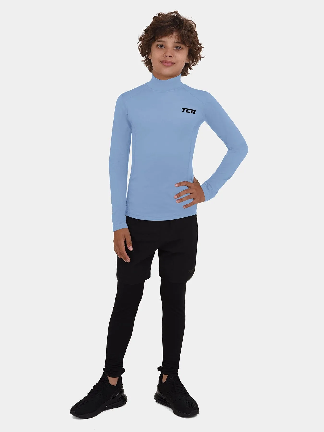 SuperThermal Compression Base Layer Long Sleeve Mock Neck For Boys With Brushed Inner Fabric sold by TCA product image thumbnail 5