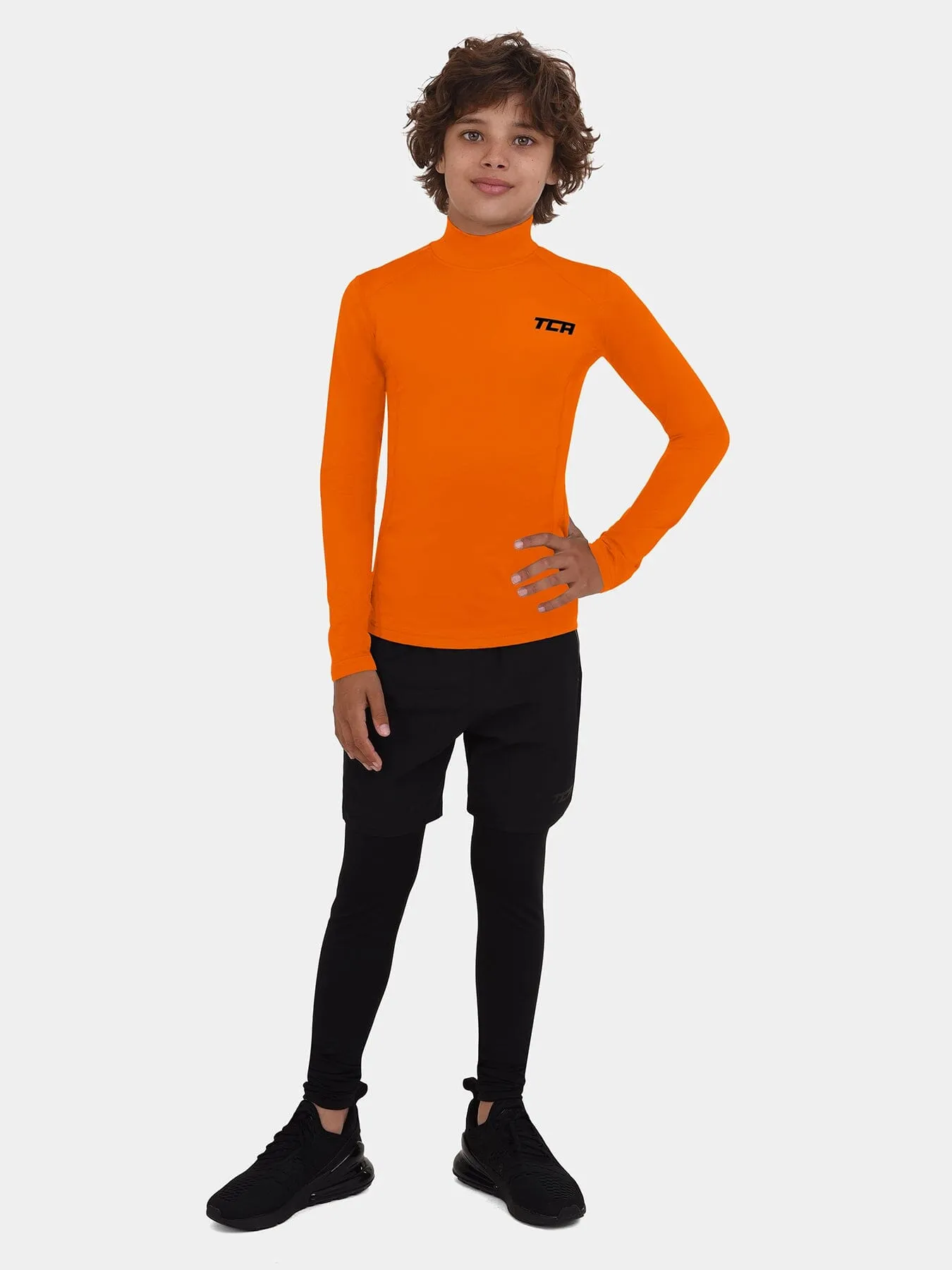 SuperThermal Compression Base Layer Long Sleeve Mock Neck For Boys With Brushed Inner Fabric sold by TCA product image thumbnail 5