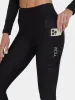 Padded Capri Cycling Leggings For Women With Reflective Strips & Side Pocket sold by TCA