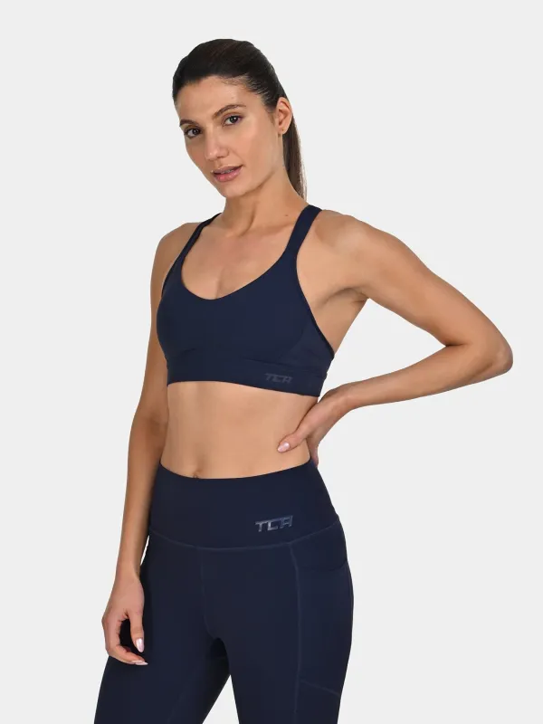 TCA Women's Medium Impact Sports Bra – Adjustable Support, Removable Pads, Seamless Comfort sold by TCA