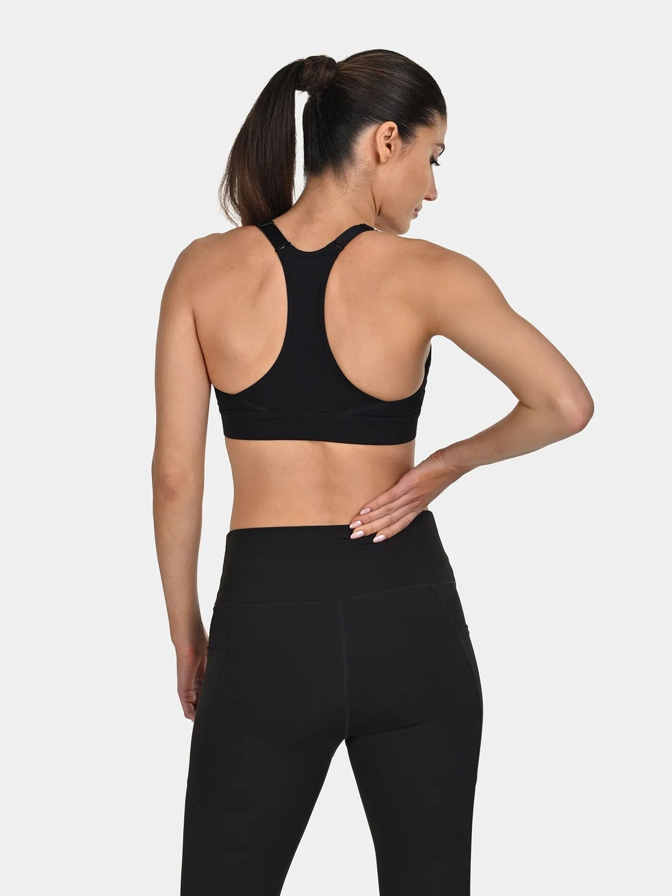 TCA Women's Medium Impact Sports Bra _ Adjustable Support, Removable Pads, Seamless Comfort sold by TCA product image thumbnail 2