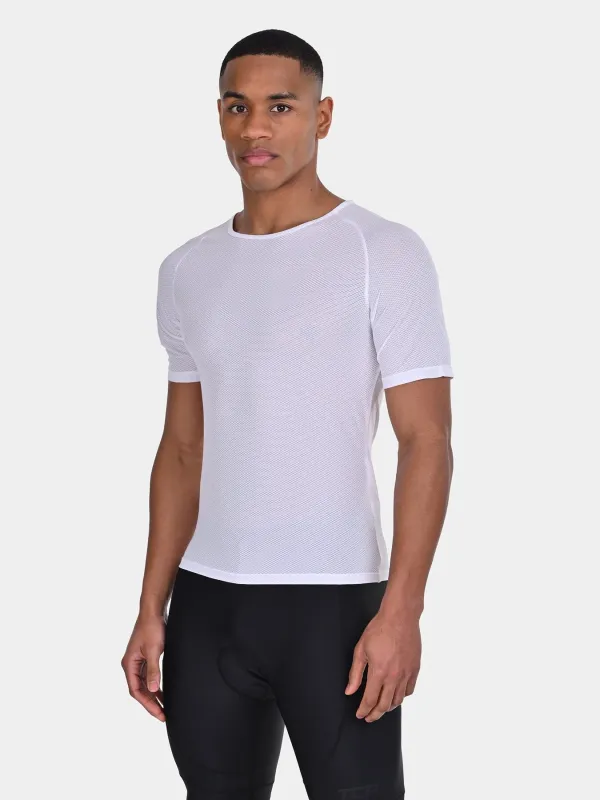 TCA Men's Short Sleeve Cycling Base Layer Shirt - Men’s Summer Cycling Mesh Top - Lightweight Breathable Base Layer Biking Shirt for Jersey Jacket - Windproof Quickdry Athletic Fit sold by TCA