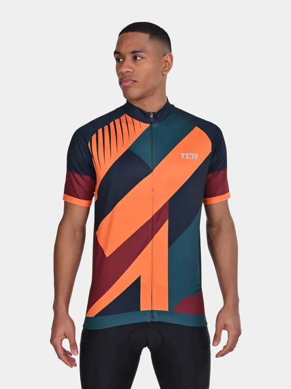 TCA Men's All-Day Cycling Jersey – Lightweight Short Sleeve Bike Shirt - Athletic Fit Bicycle Shirt with 3 Cycling Back Pockets sold by TCA