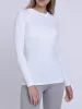 SuperThermal Long Sleeve Compression Base Layer Crew Neck Top for Women With Brushed Inner Fabric sold by TCA