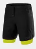 Ultra 2-in-1 Running Short For Men With Back Zip Pocket & Internal Compression Lining sold by TCA