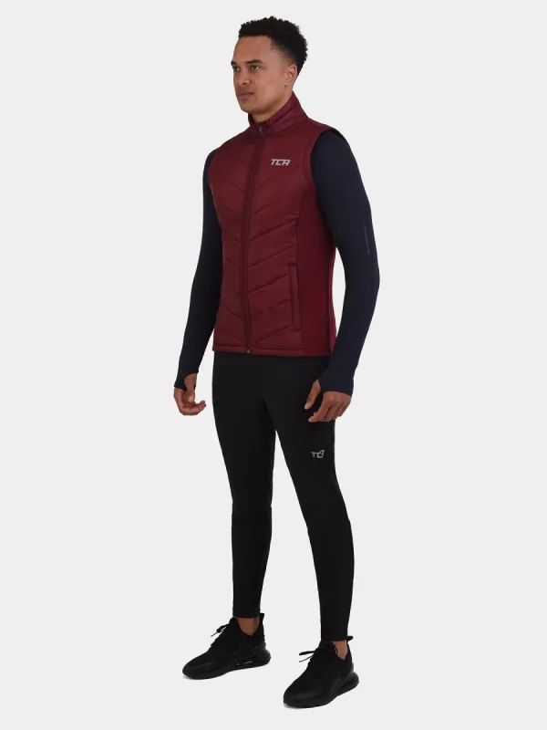 Excel Padded Running Gilet For Men With Zip Pockets & Reflective Strips sold by TCA
