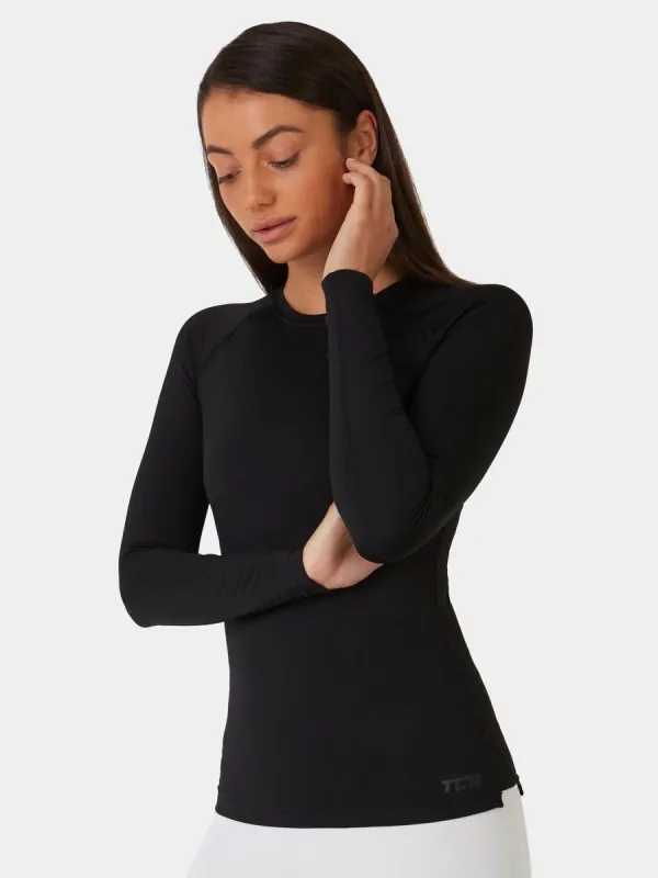 SuperThermal Long Sleeve Compression Base Layer Crew Neck Top for Women With Brushed Inner Fabric sold by TCA
