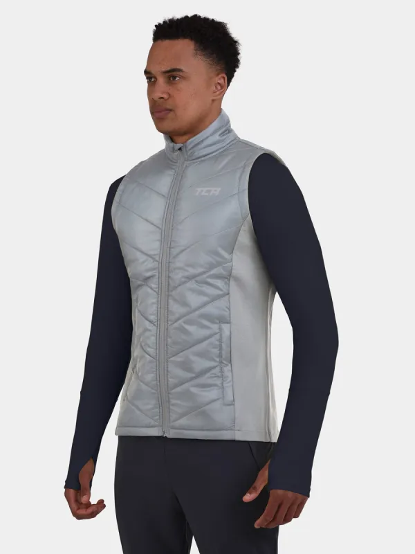 Excel Padded Running Gilet For Men With Zip Pockets & Reflective Strips sold by TCA