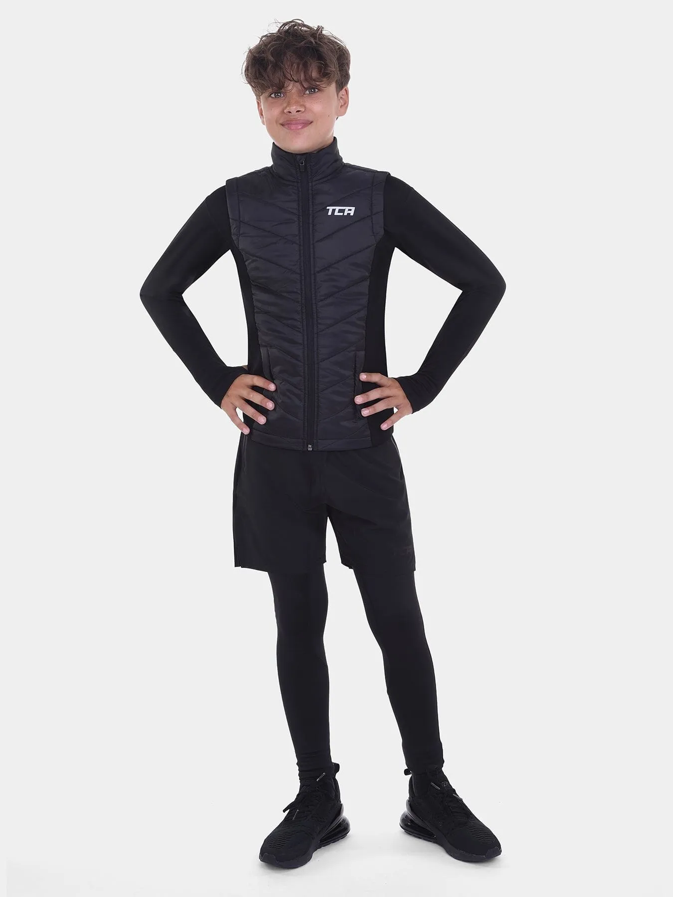 Excel Padded Running Gilet For Boys With Zip Pockets & Reflective Strips sold by TCA product image thumbnail 5