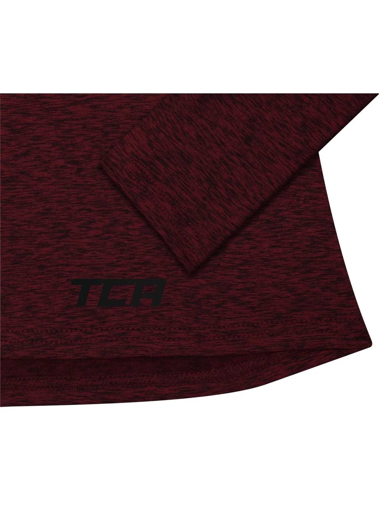 Warm-Up Thermal Long Sleeve Funnel Neck Top For Women With Brushed Inner Fabric, Thumbholes & Reflective Strips sold by TCA product image thumbnail 4